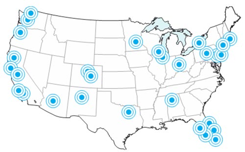 Outbreak map